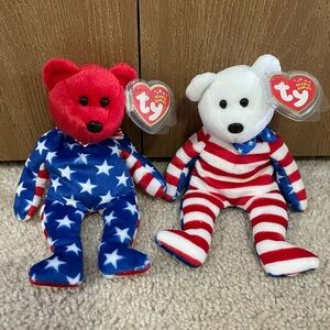 Patriotic Ty Beanie Babies